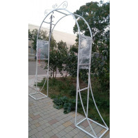 Арка свадебная/садовая из металла разборная: из 3-х частей №028. Производство: Украина, Одесса Арка свадебная/садовая из металла разборная: из 3-х частей №028. Производство: Украина, Одесса