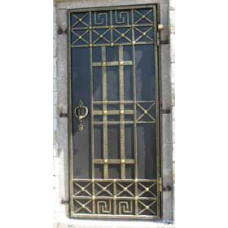 Дверь из металла, сварная дверь с элементами декора №053. Производство: Украина, Одесса