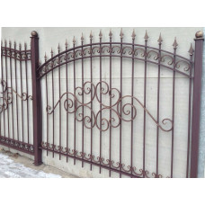 Забор/ограждение из металла сварное, ковка  №026. Производство: Украина, Одесса
