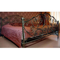 Кованая кровать, художественная ковка №022. Производство: Украина, Одесса
