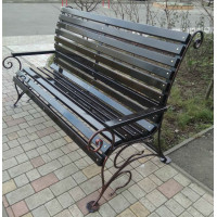 Скамейка садовая кованая №035. Производство Украина, Одесса