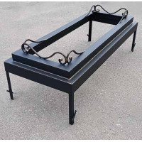 Металлический цветник на могилу, ковка №009. Производство: Украина, Одесса