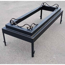 Металлический цветник на могилу, ковка №009. Производство: Украина, Одесса