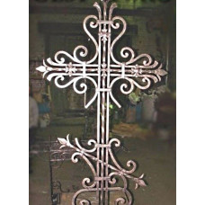 Крест могильный из металла ажурная художественная ковка №007. Производство: Украина, Одесса