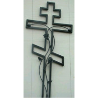 Крест могильный из металла ажурная художественная ковка №008. Производство: Украина, Одесса