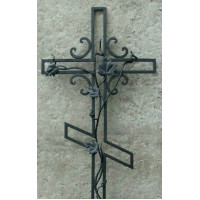 Крест могильный из металла ажурная художественная ковка №009. Производство: Украина