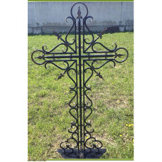 Крест могильный из металла ажурная художественная ковка №010. Производство: Украина, Одесса