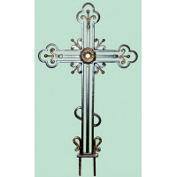 Крест могильный из металла ажурная художественная ковка №016. Производство: Украина, Одесса