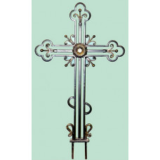 Крест могильный из металла ажурная художественная ковка №016. Производство: Украина, Одесса