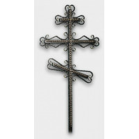 Крест могильный из металла сварной с элементами ковки №038. Производство: Украина, Одесса