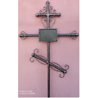 Крест могильный из металла сварной с элементами ковки №057. Производство: Украина, Одесса