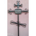 Крест могильный из металла сварной с элементами ковки №058. Производство: Украина, Одесса