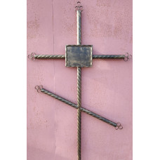 Крест могильный из металла сварной с элементами ковки №060. Производство: Украина, Одесса