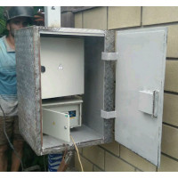 Антивандальный ящик для защиты наружного электрооборудования с распашной створкой №005. Производство: Украина, Одесса