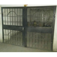 Ворота металлические распашные, открытого типа сварные/ворота для паркинга, в раме/на столбах №029. Производство: Украина, Одесса