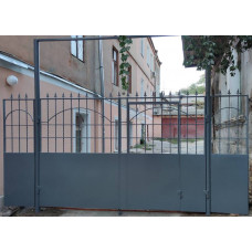 Ворота из металла "глухие" на столбах/в раме №120. Производство: Украина, Одесса